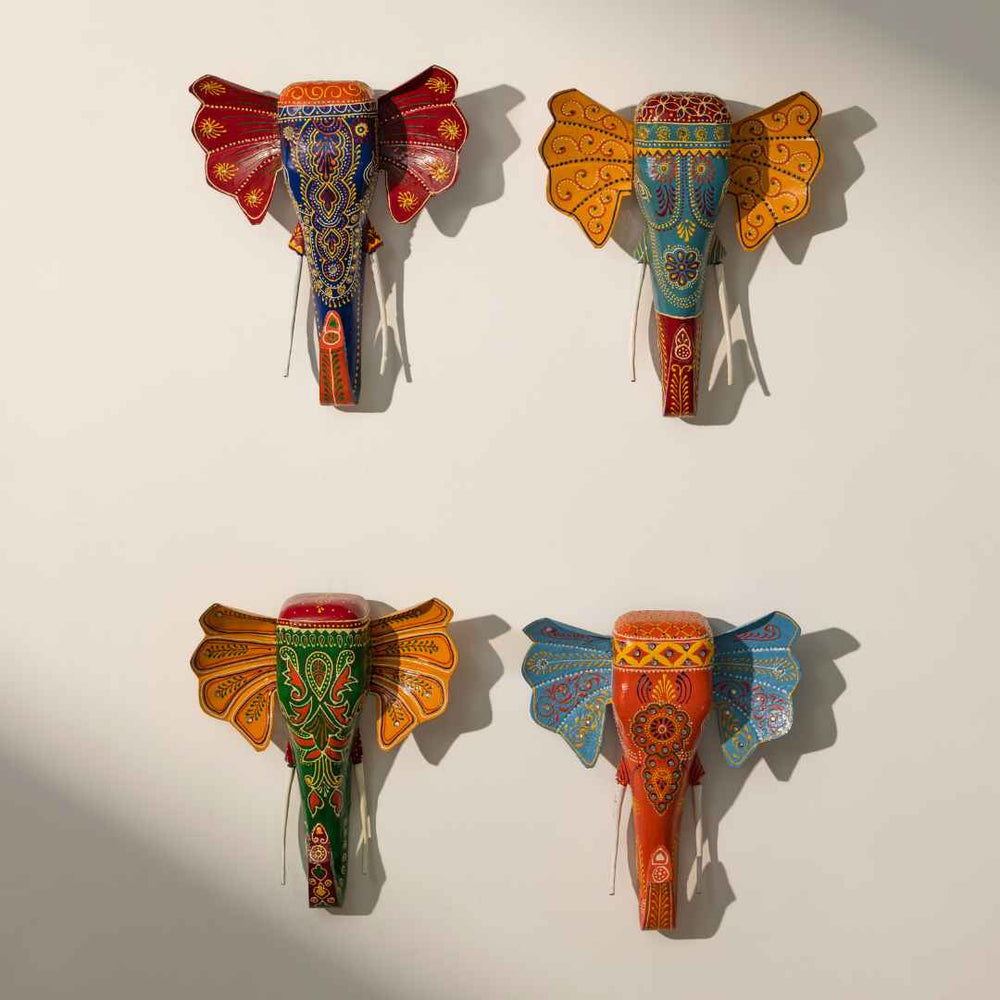 Cow & Elephant Wall Decor